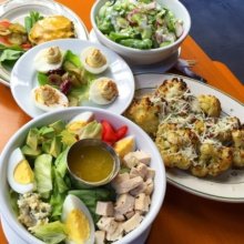 Gluten-free lunch spread from The Growler